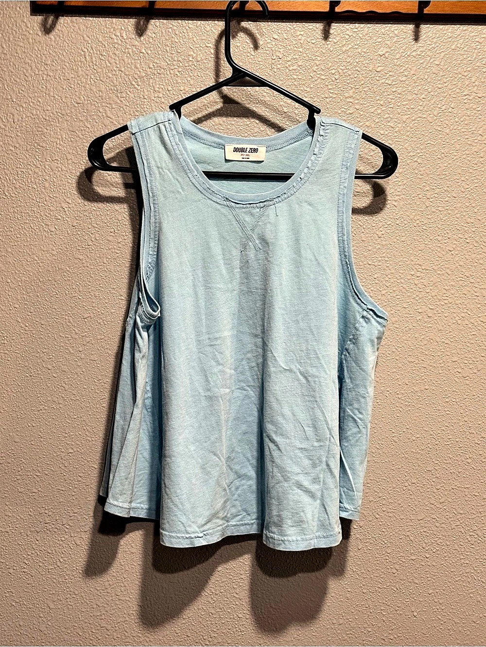 Double Zero Women's Blue Tank Top Like New